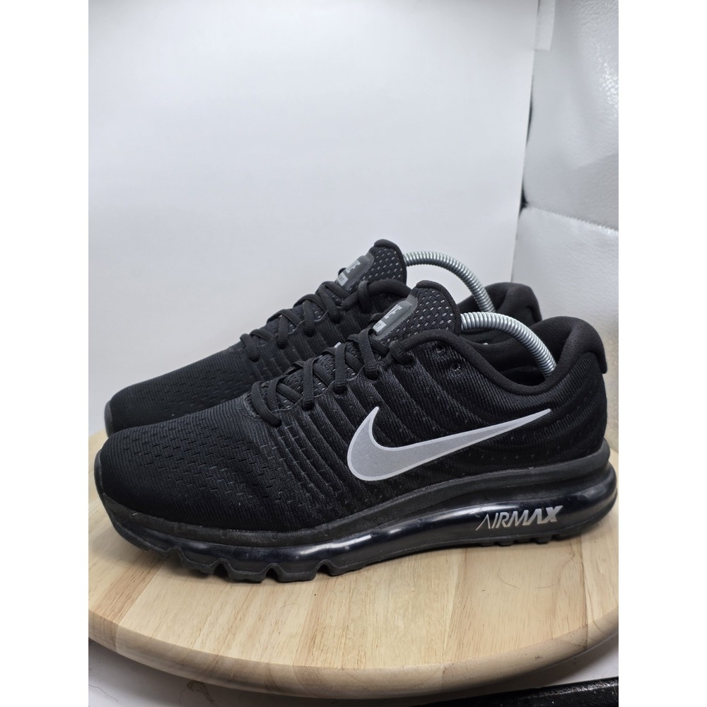 Mens Sz 9 - Nike Air Max 2017 Sneakers Running Shoes Black Anthracite 849559 001